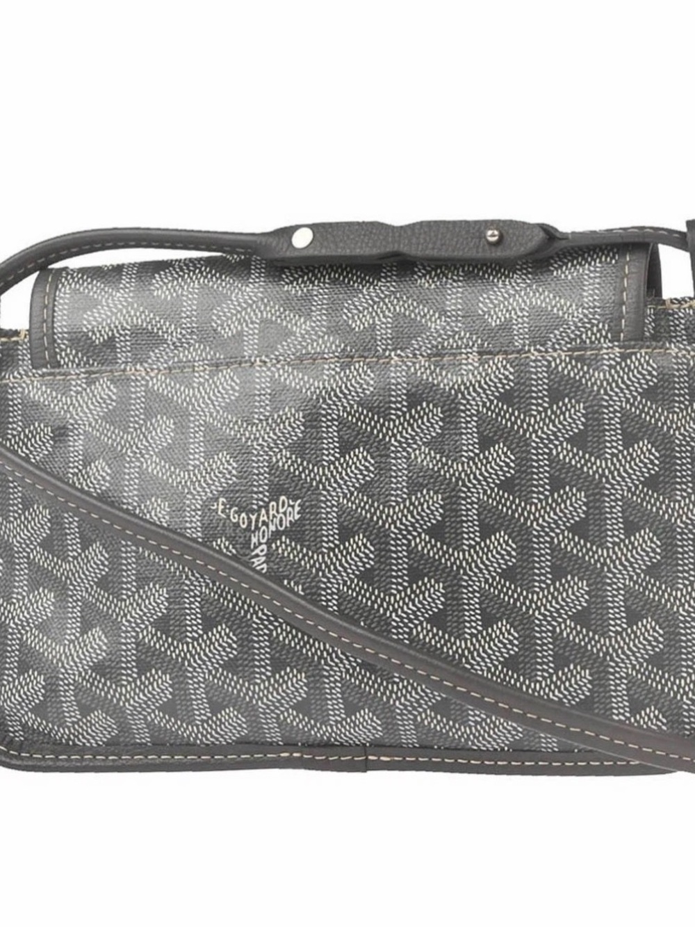 Goyard Plumet Clutch Wallet Coated Canvas Gray Shoulder Bag image 2